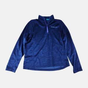 Vineyard Vines Kids Navy Quarter-Zip Performance Pullover